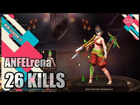 HoN Pro Bushwack Gameplay - ANFELrena - Diamond - CM