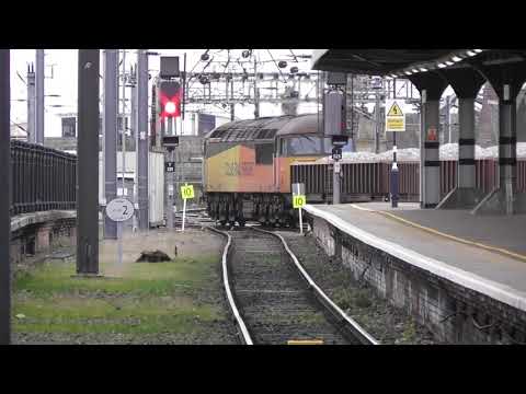 Colas Class 56 No  56105 at Newcastle - 6S31 - 4th February 2020
