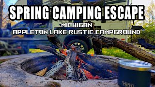 Escaping the Crowds: Pre-Season Truck Camping at Appleton Lk - Michigan