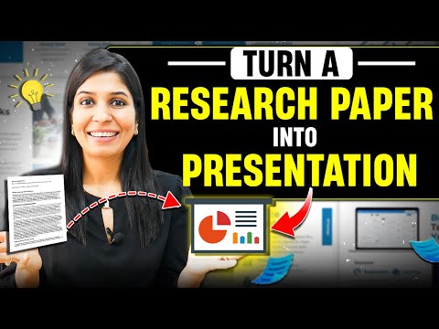 How to present a research PAPER as PRESENTATION🔥