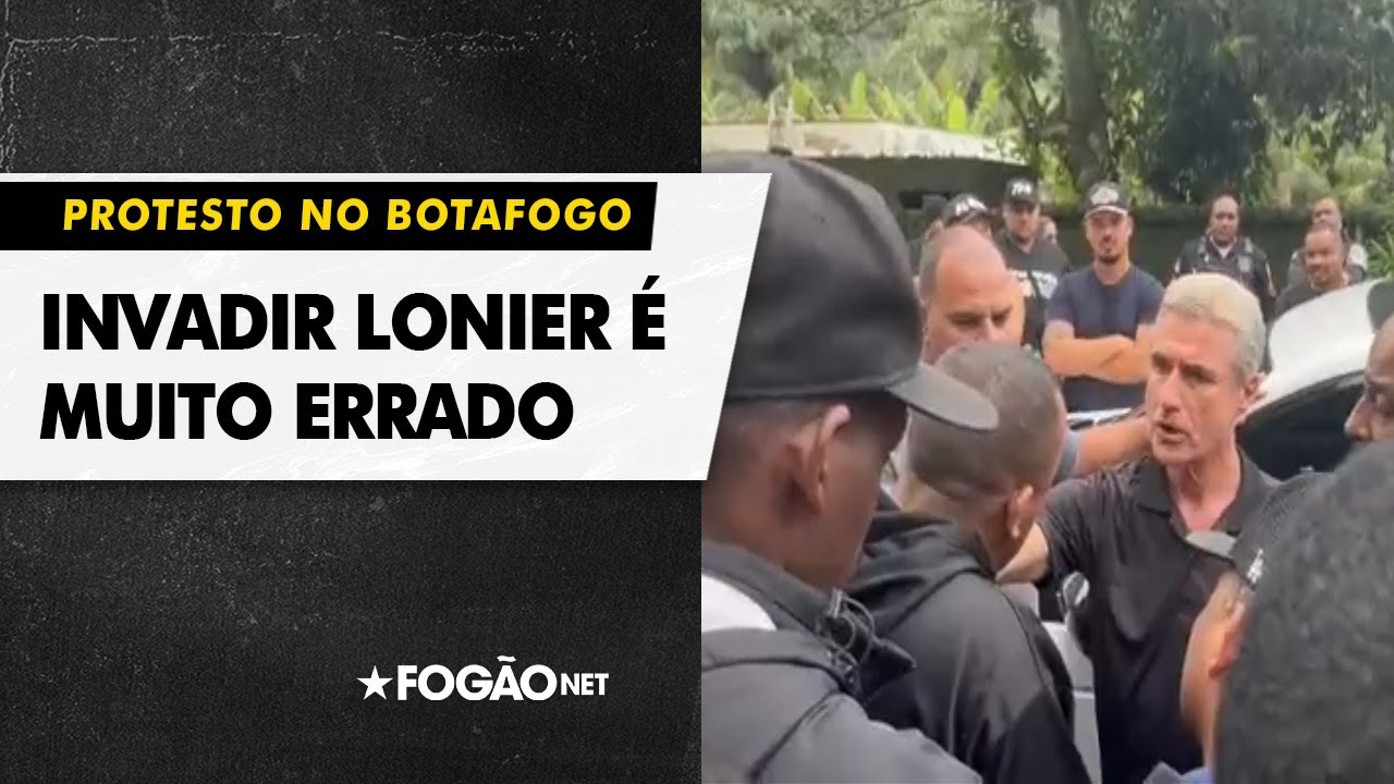 VÍDEO | Protesto contra momento ruim é válido, mas invasão ao CT do Botafogo é errada