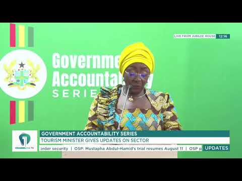 LIVE NOW! Accountability Series: Tourism Minister Abla Dzifa Gomashie Addresses the Media