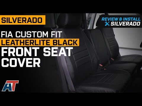 2007-2013 Silverado Fia Custom Fit Leatherlite Black Front Seat Covers Review & Install