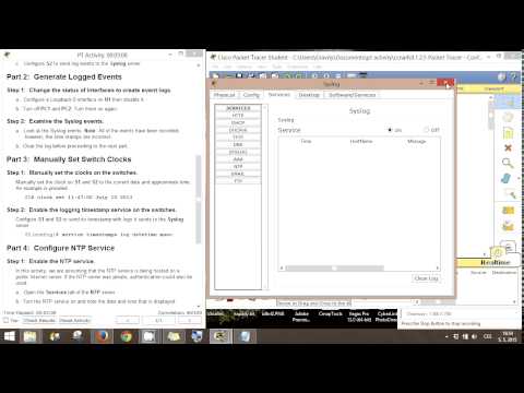 CCNA 4 Packet Tracer Activity 8.1.2.5 solution