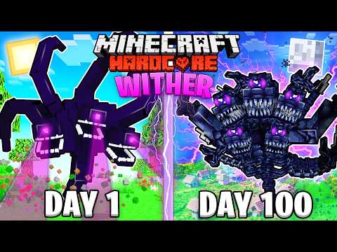 I Survived 100 DAYS as a WITHER STORM in HARDCORE Minecraft!