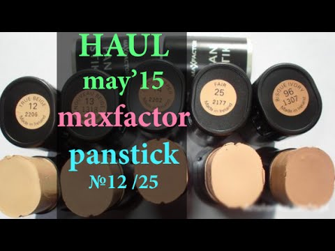 LIVJam❤️HAUL: MAY 2015 : maxfactor Pan Stick # 12 #25...