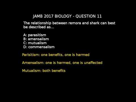 Q11 - JAMB Biology 2017 Past Questions and Answers