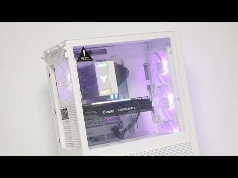 [광고] 완조립 케이스 구동 모습, DAVEN 벤투스 420 MESH ARGB 케이스