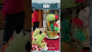 Fruit Carving Magic! #cruisegoals #rose #travel
