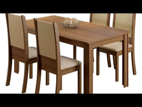 Amuebla • Juego de comedor Analu Mesa 136 cm. con 6 sillas tapizadas  Rustic/Lirio Beige