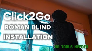 🪟 How to Install Click2Go Roman Blind – No Tools Needed!