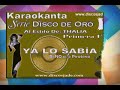 YA LO SABIA KARAOKE THALIA