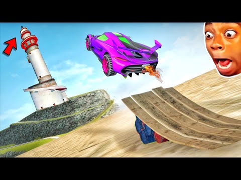 INSANE JUMP on the Lighthouse🤯|Extreme Car Driving Simulator New Map🔥|