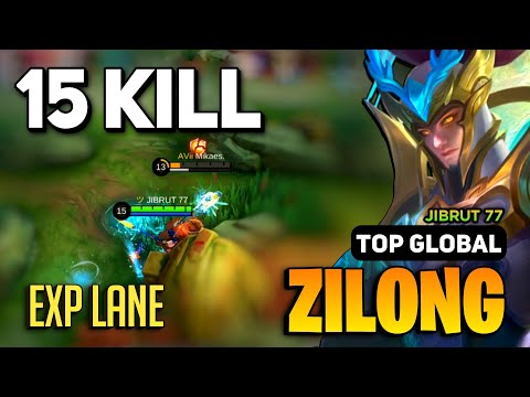 EXP LANE! Zilong Best Build 2023 [ Zilong Gameplay Top Global ] JIBRUT 77 - Mobile Legends