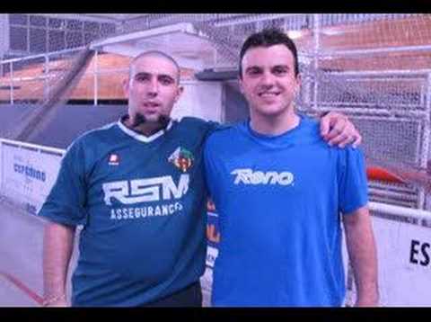 Montaje de l´eskala y los jugadores del CPVILANOVA