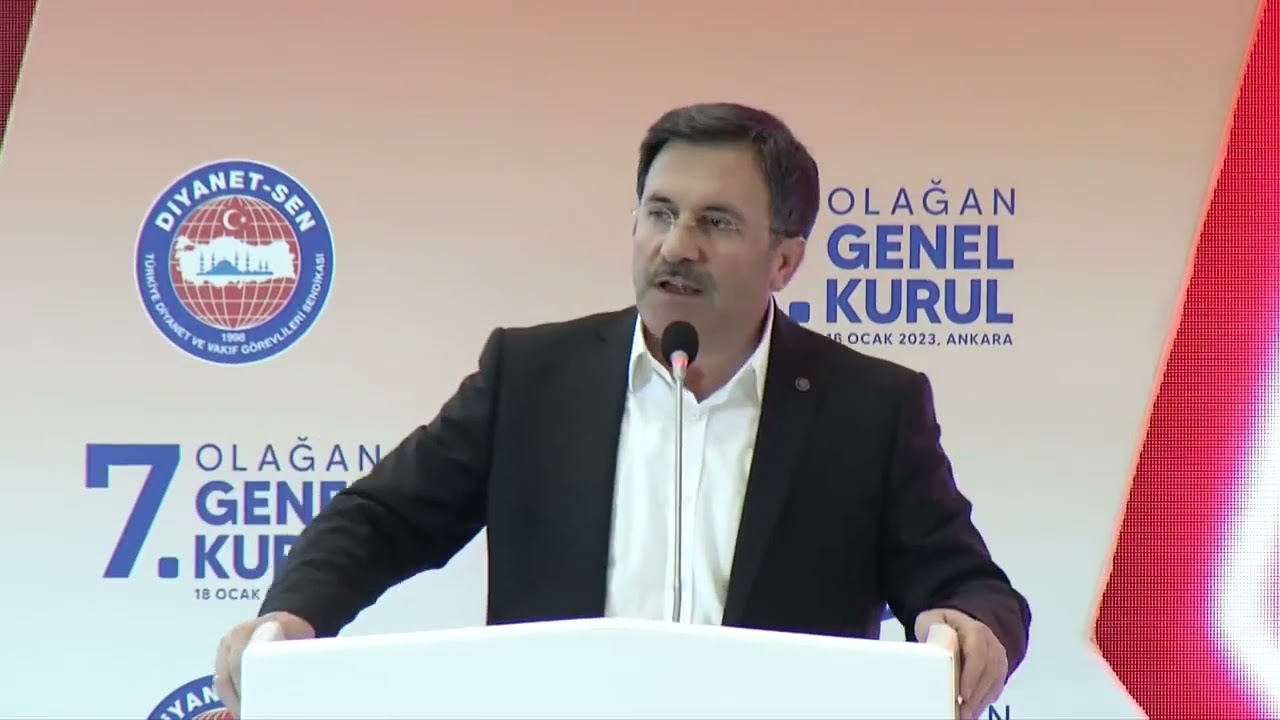 Diyanet Sen 7.olağan genel kurul teşekkür konuşması