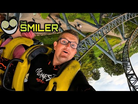 Riding The Smiler - Alton Towers 14 Inversion Roller Coaster!