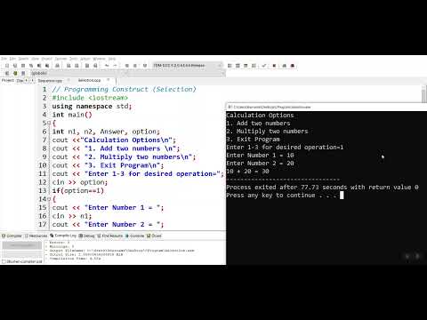 03 Programming Construct Selection