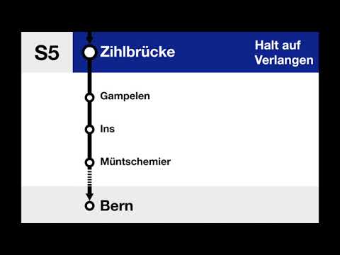 BLS Ansagen - S5 Neuchâtel/Murten – Kerzers – Bern (Teilstrecke NE – KZ)