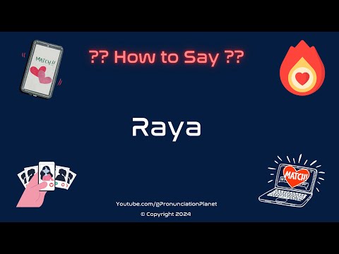 How To Pronounce Dating Apps (CORRECTLY) | How To Say "Raya"