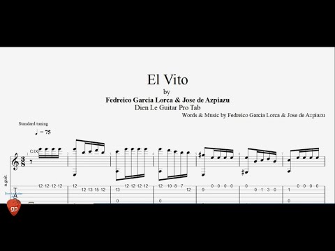 El Vito by Fedreico Garcia Lorca & Jose de Azpiazu - Guitar Pro Tab