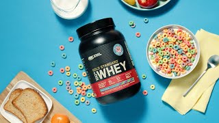 Optimum NEW Fruity Cereal flavored Gold Standard 100% Whey