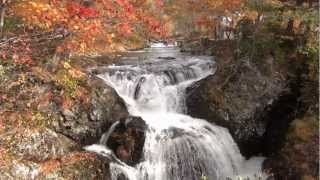 preview picture of video '北海道 伊達 三階滝の紅葉2012／Hokkaido Date Sankai Falls autumn foliage'