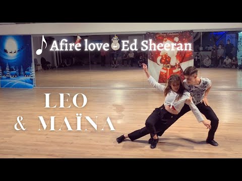Afire Love Ed Sheeran ft. Léo Lorenzo and Maïna Vila Cobarsi | West Coast Swing Impro
