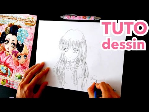 DESSIN au crayon | Comment dessiner un visage facile | Tuto manga Video