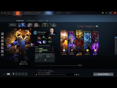 dota2carry miracle- Riki - Nigma vs Cyber Legacy - ESL ONE 2020 Online
