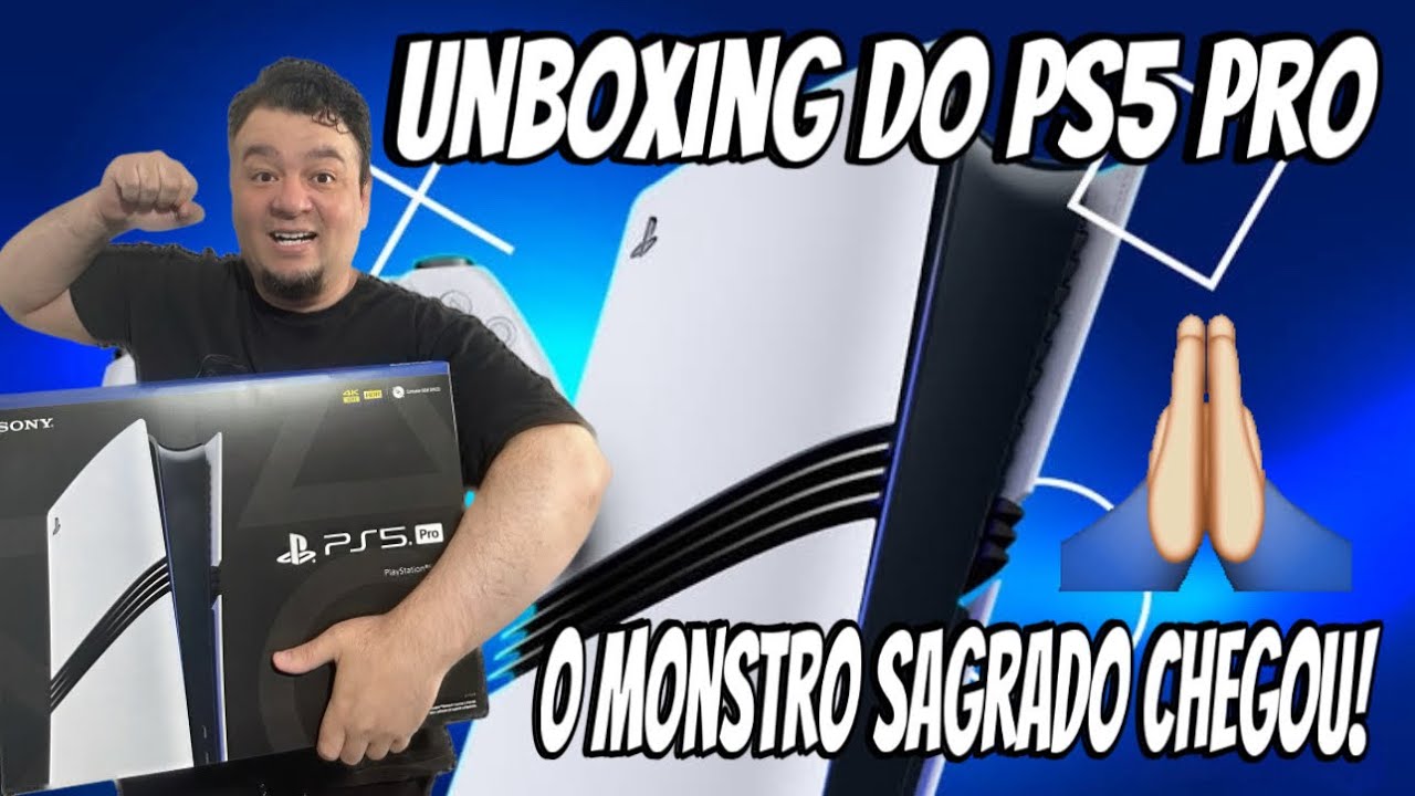 Unboxing PS5 PRO - O Monstro Chegou!