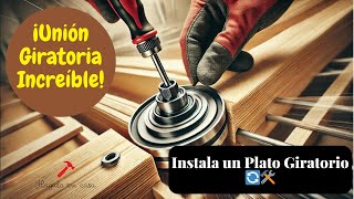 Como instalar herraje plato giratorio para mobiliario