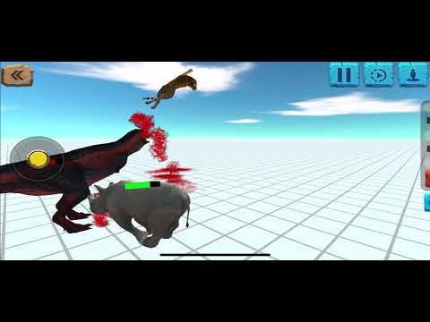 Rhino+tiger vs Carnotaurus