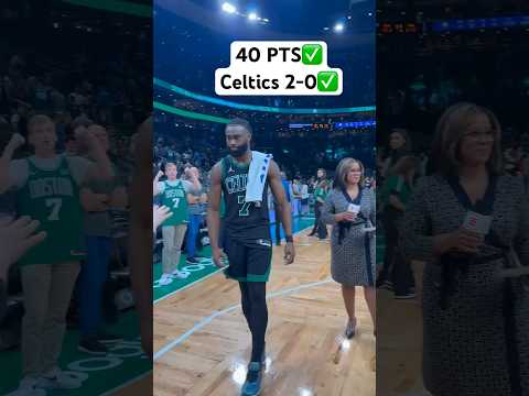 Jaylen Brown WALKS OFF with 40 Pts & The Celtics go up 2-0 in the series! #Shorts