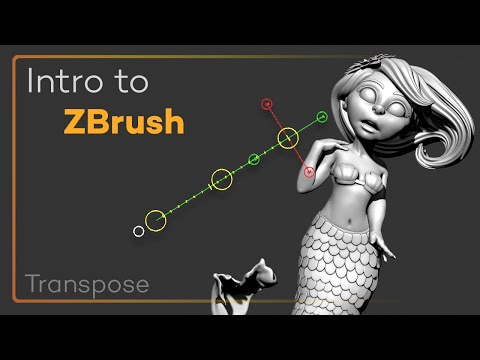 Intro to ZBrush 029 - Unlock the power of the Transpose Line! Move, Scale, Rotate, Mask, and more!