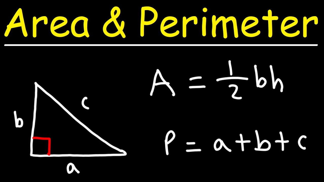 How to Find the Area and Perimeter of a Right Triangle - GED Math