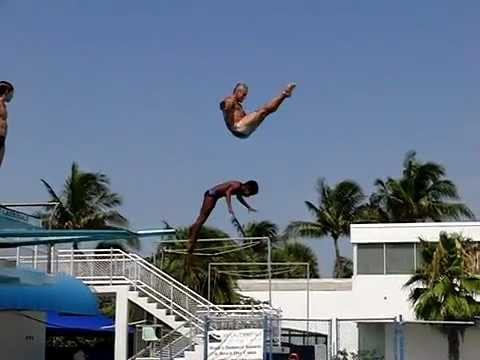 Greg Louganis and Jordan Windle Synchronized Diving