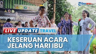 Gelar Acara Jelang Peringatan Hari Ibu, Anak-anak Merias Ibunda di Kampung Polowijen-Malang