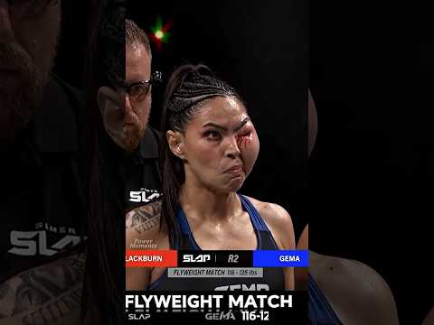 Blackburn vs Gema: The most brutal slap yet! #slapbattles #ufc #mma #shorts