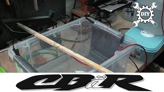 Aluminium selber eloxieren -  Dokumentation anhand Motorradteilen (english subtitles included)