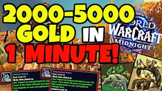 The REAL Alt Army For Gold Making in Midnight WoW - Herbalism 3000 Gold in 1 Minute Per Hour?