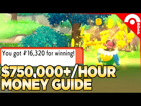 How to Get $750,000/Hour! Money Guide for Pokemon Brilliant Diamond