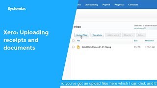 Xero: Uploading receipts and documents