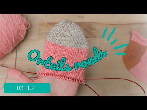 Round Toe-Ups (with Turkish Cast-On) - Knitting Tutorial