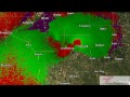 2007 Greensburg Kansas Tornado Doppler Radar Time Lapse Velocities