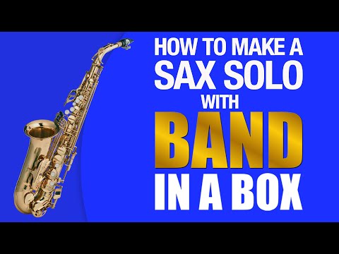 How to Make a Realistic Saxophone Solo with Band-in-a-Box #biab #bandinabox