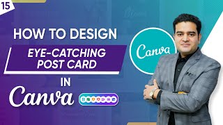 How to Make a Postcard in Canva | Postcard Design Tutorial Free | Step-By-Step Process #canva