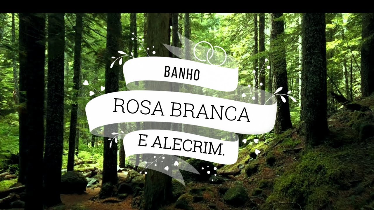 BANHO COM ROSA BRANCA E ALECRIM -