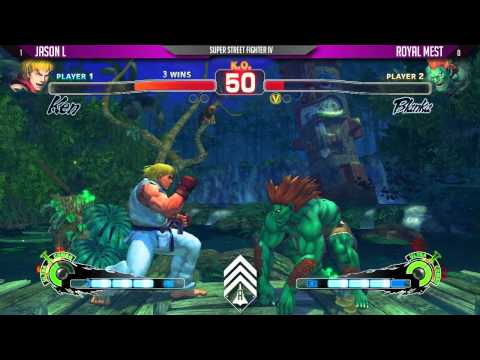 Jason L (Ken) VS. Royal Mest (Blanka) - Xanadu Games Monthly - SSF4:AE - 3/8/2014 - @airjuggle