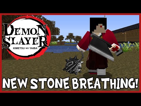 The True Gingershadow - NEW STONE BREATHING STYLE ROCKS! Minecraft Demon Slayer Mod